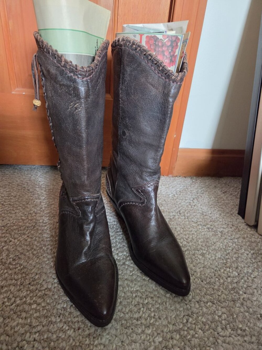 Women's Zodiac USA Cowboy Boots-NEW Elkskin Leather